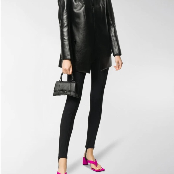 Authentic Balenciaga Black Croc XS Hourglass Bag - Picture 6 of 6